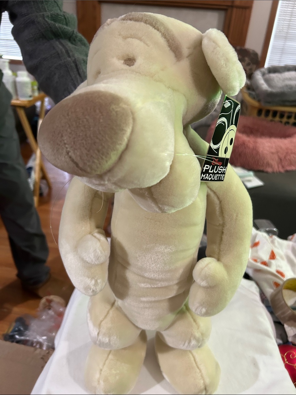 Disney Winnie the Pooh Tigger maquette with dust bag and pattern to make Tigger